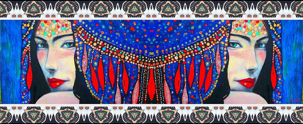 Due principesse - 165 X 65 cm